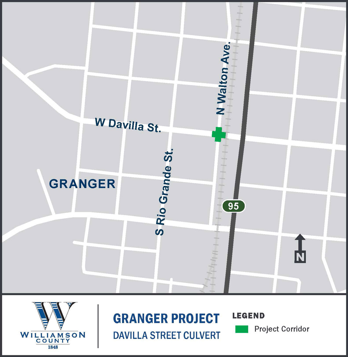 Map for the Granger Project