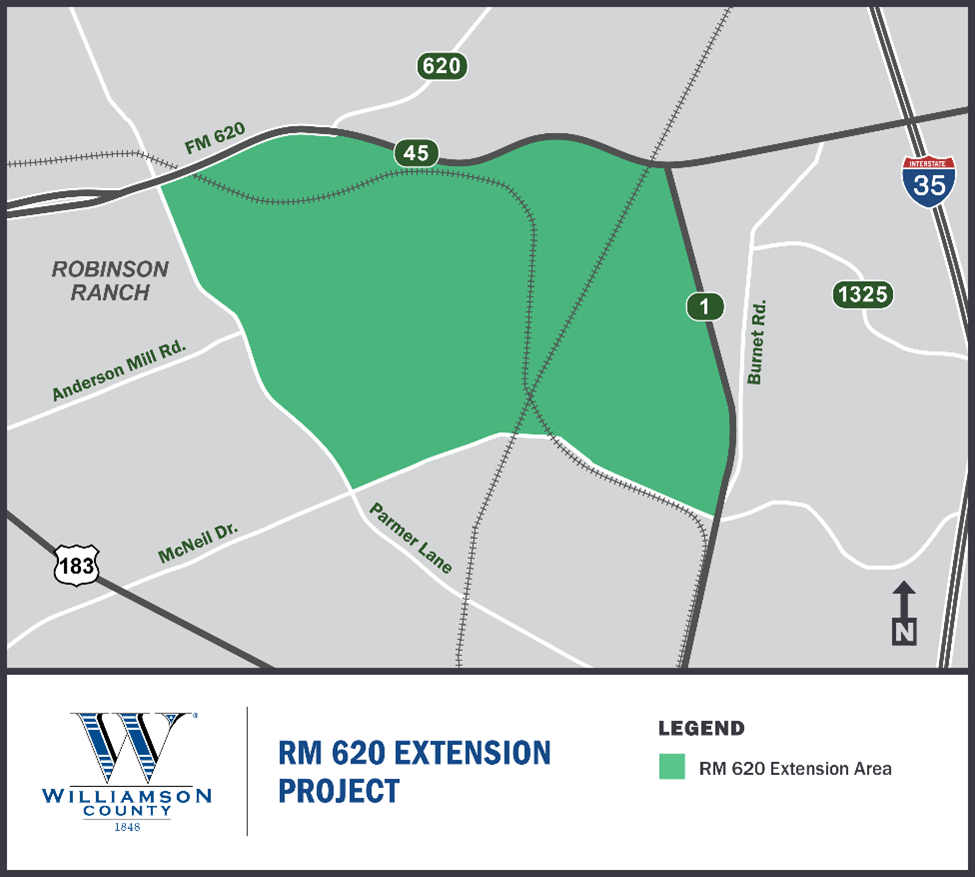 RM 620 Extension Project Map