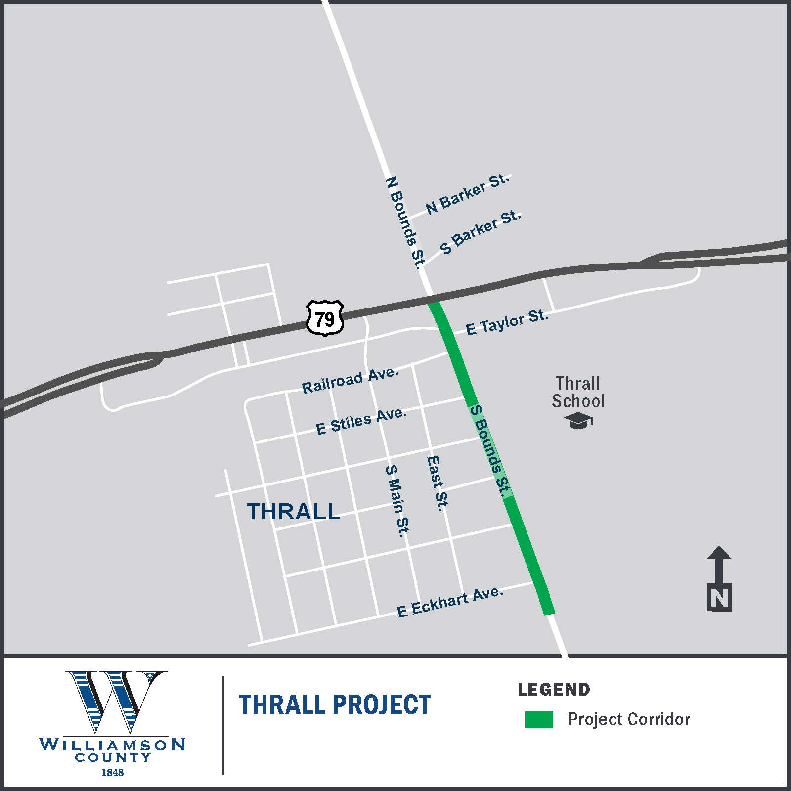 Map of the Thrall Project