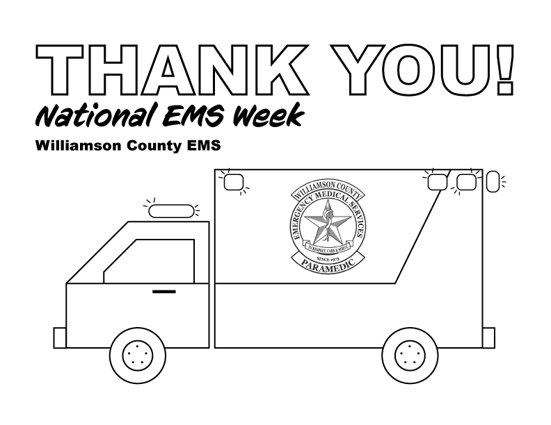EMS Thank You Coloring Page