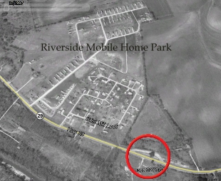 Map of location where bones of Rebel Ray were found
